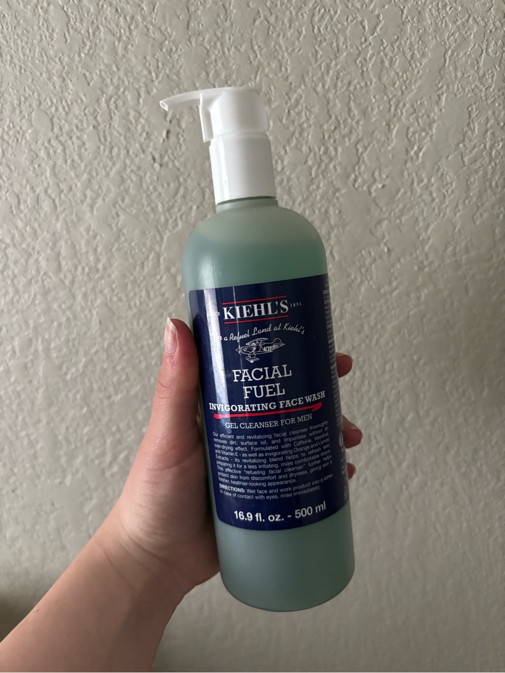Kiehl's Facial Fuel Invigorating Face Wash - Blue & Green Bottle